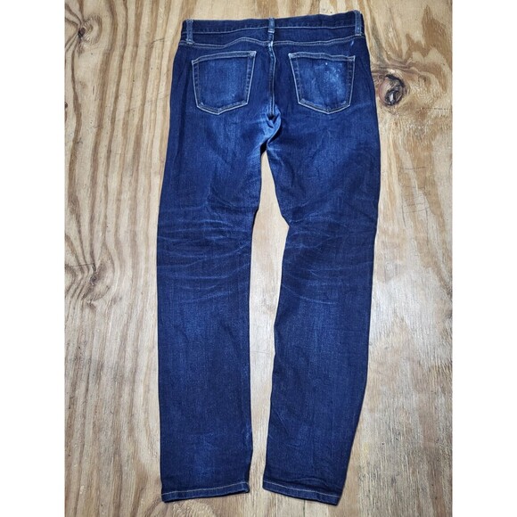 uniqlo selvedge jeans Men 32x32 Cotton Denim Blue raw Slim Straight @G5 - Picture 3 of 9